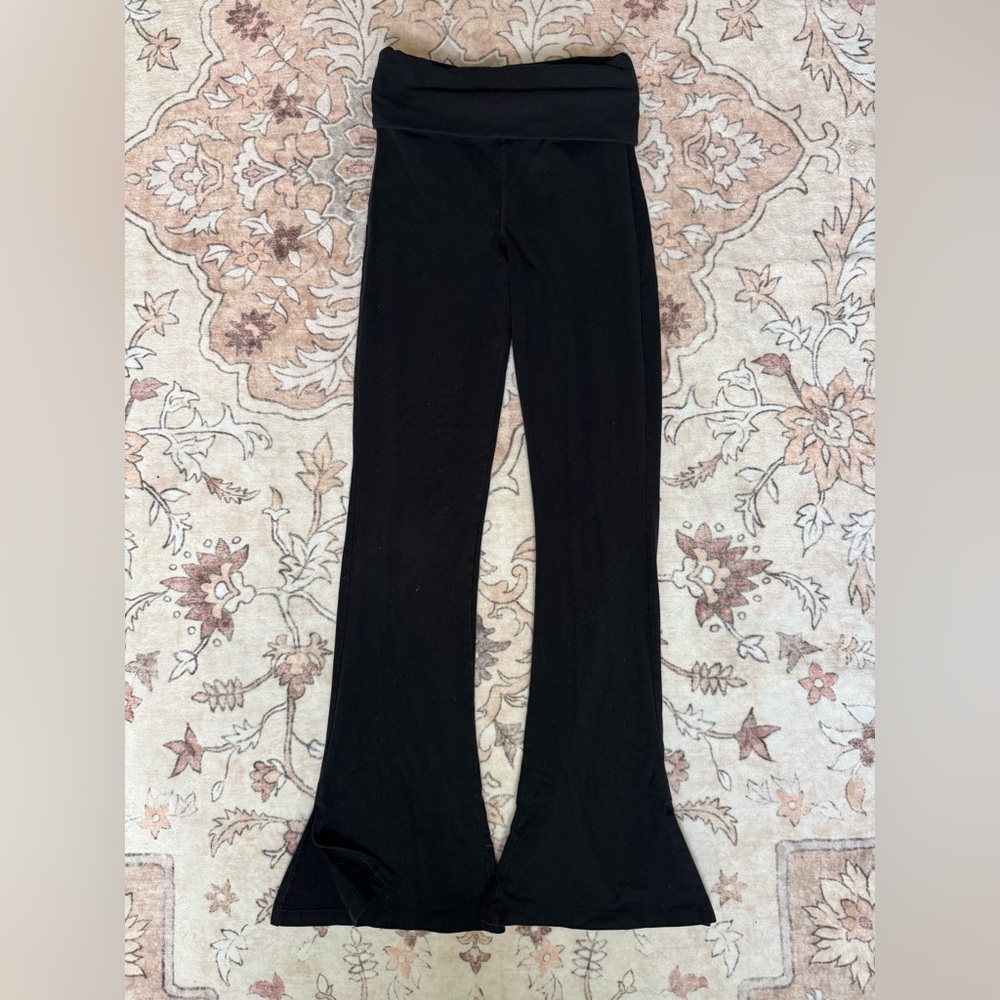SOLD PINK Victoria's Secret Black flare pants